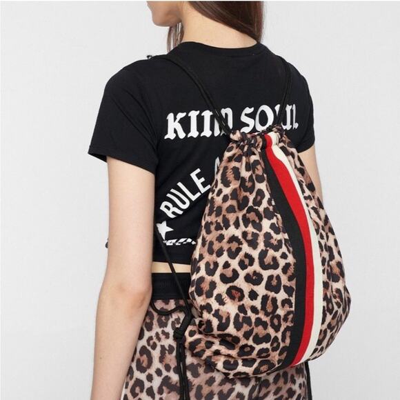 Pam & Gela Handbags - NWT Pam & Gela Leopard Backpack